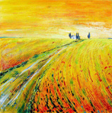 Toscana Feld  70x70 cm auf MDF Platte